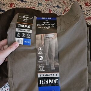 Weatherproof Men's Straight Fit Tech Pant - Khaki